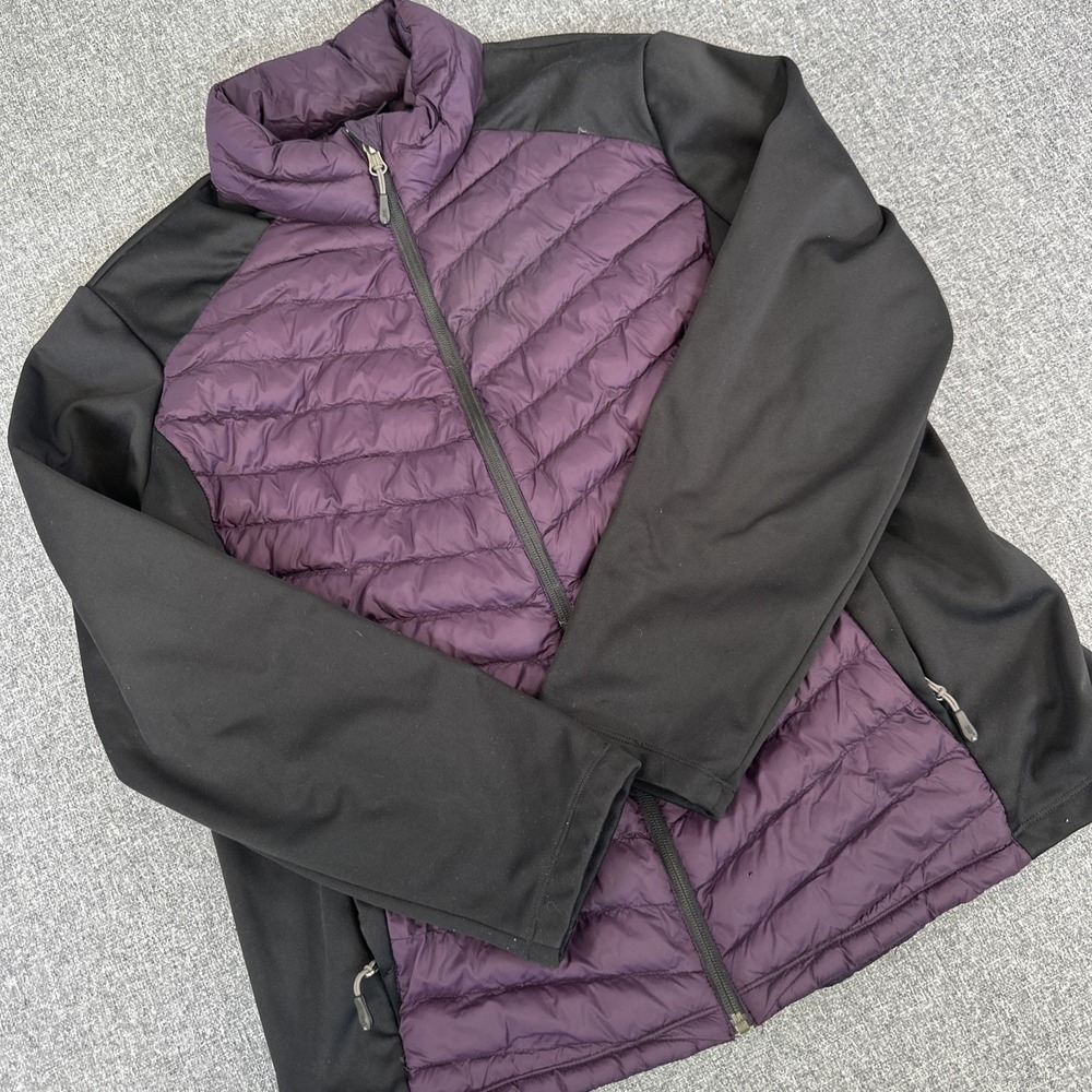 32 Degrees Heat puffer Coat Blue Women's XXL Full Zip Pocket Insulated Jacket